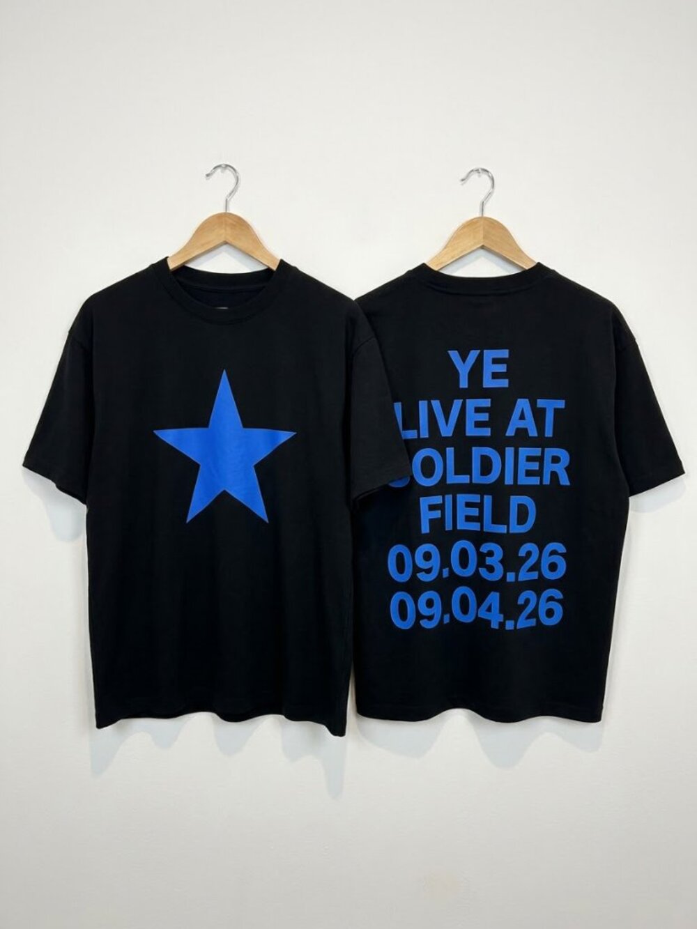 Reprint - Blue Kanye West Ye Live At Soldier Field 2026 Chicago T-Shirt